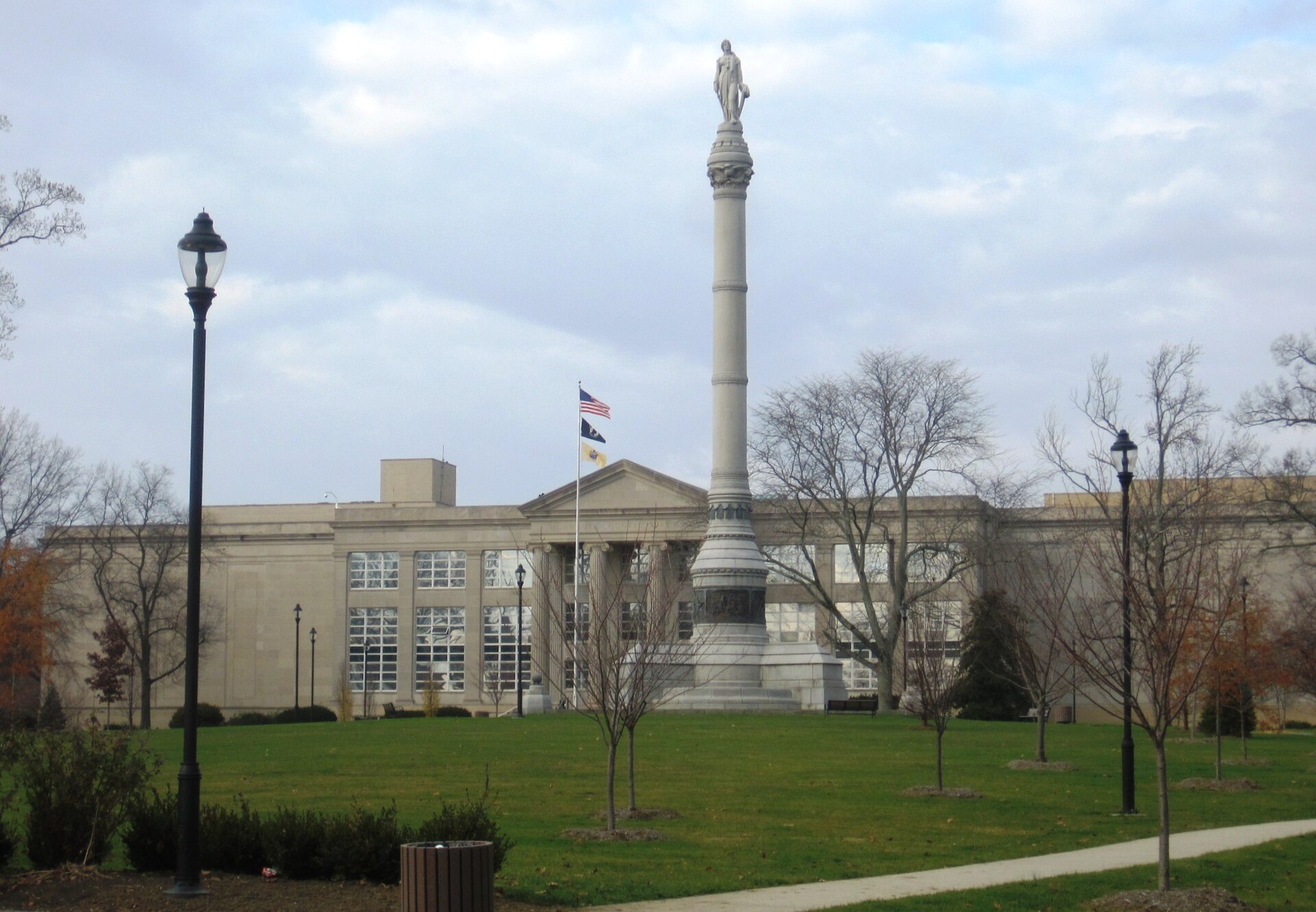 Monmouth Battle Monument at the courthouse, Freehold, NJ