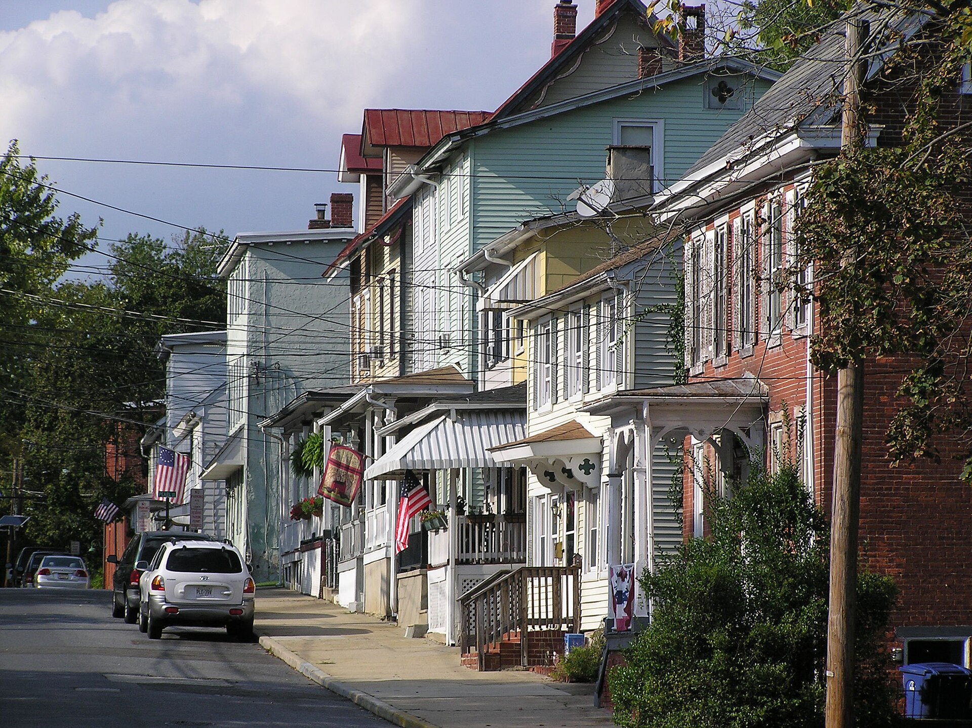 Mount Holly Historic District streetscape, Burlington County, NJ