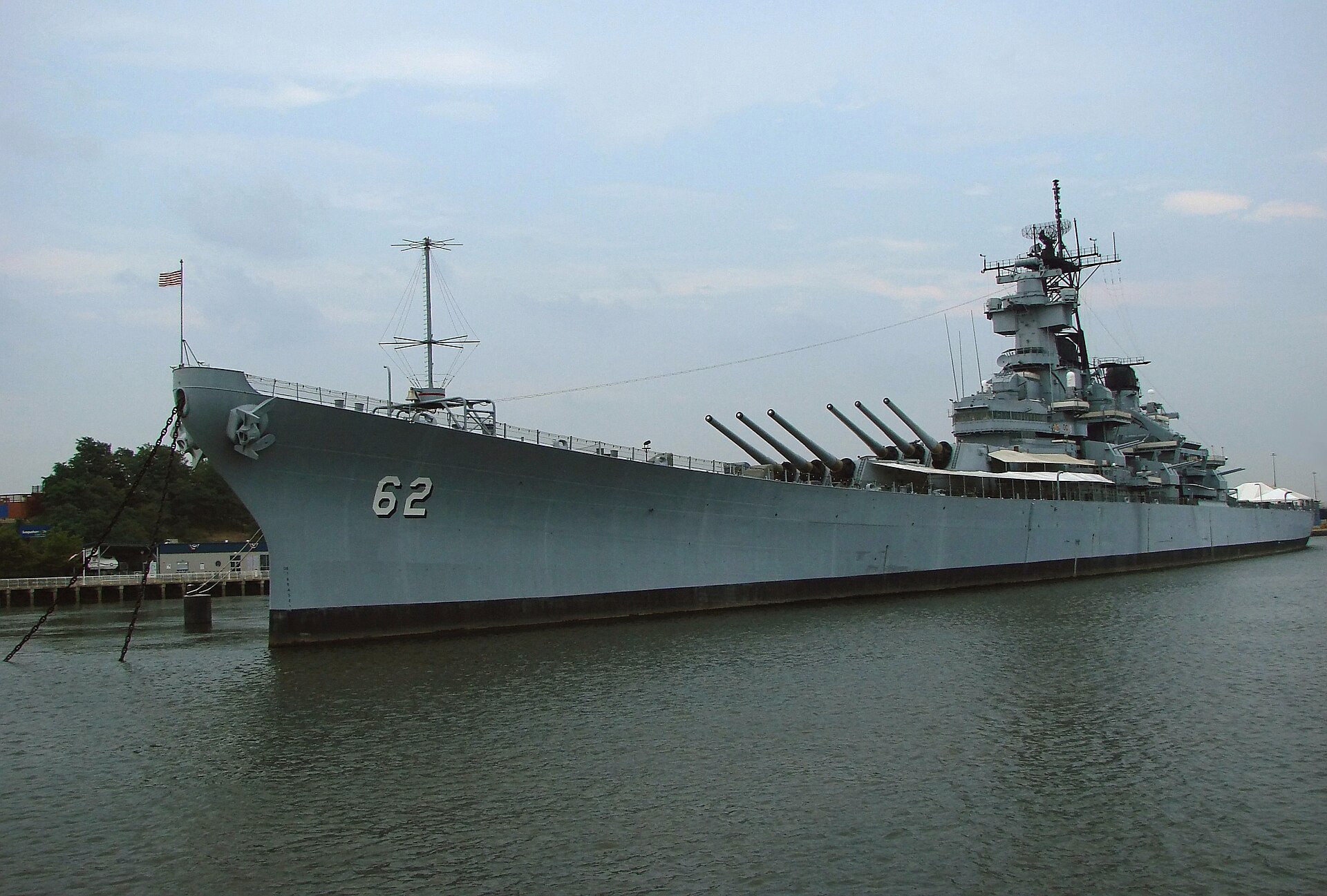 Battleship USS New Jersey on the Camden, NJ waterfront
