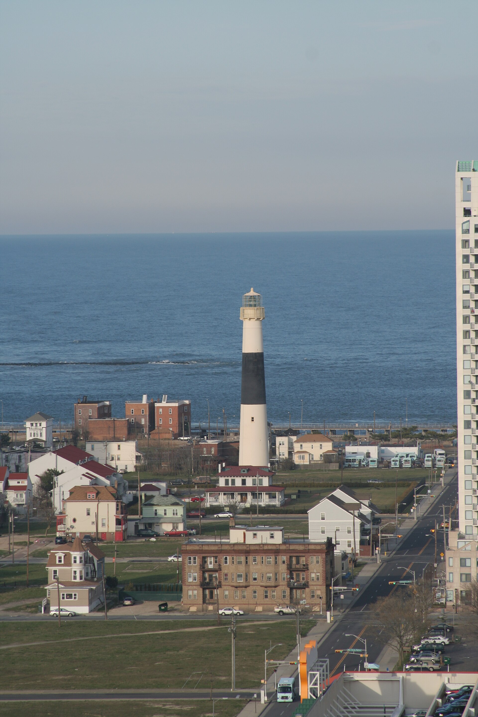 Absecon Lighthouse above Atlantic City, NJ